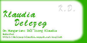 klaudia delczeg business card